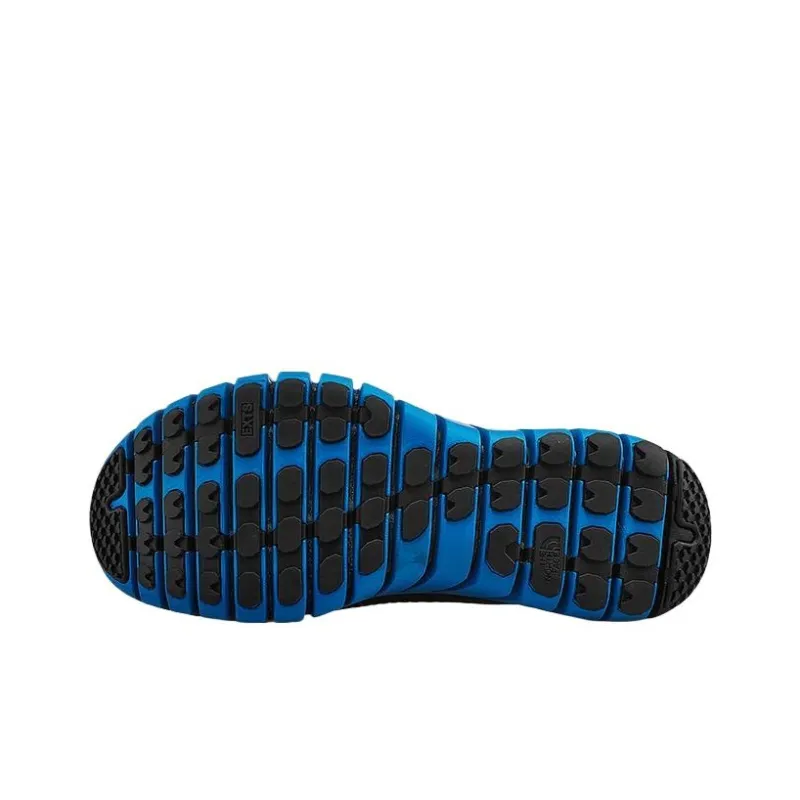 THE NORTH FACE Anti Slip And Wear Resistant Lightweight Low Top EXTS Block Grip Outsole Running Shoes Men's Black/Blue-4