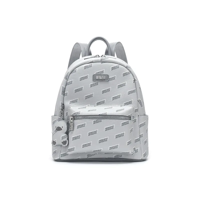 SEPTWOLVES PVC Polyvinyl Chloride Backpack Regular Women's Gray-0