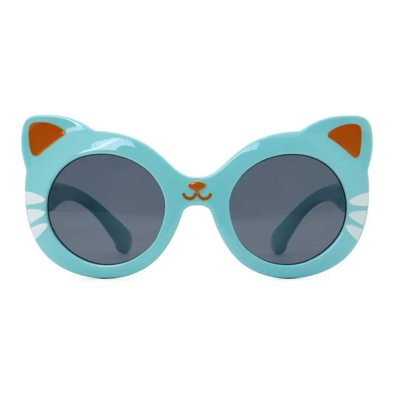 Pair Ponyo Round Sunglasses Kids' Blue-1