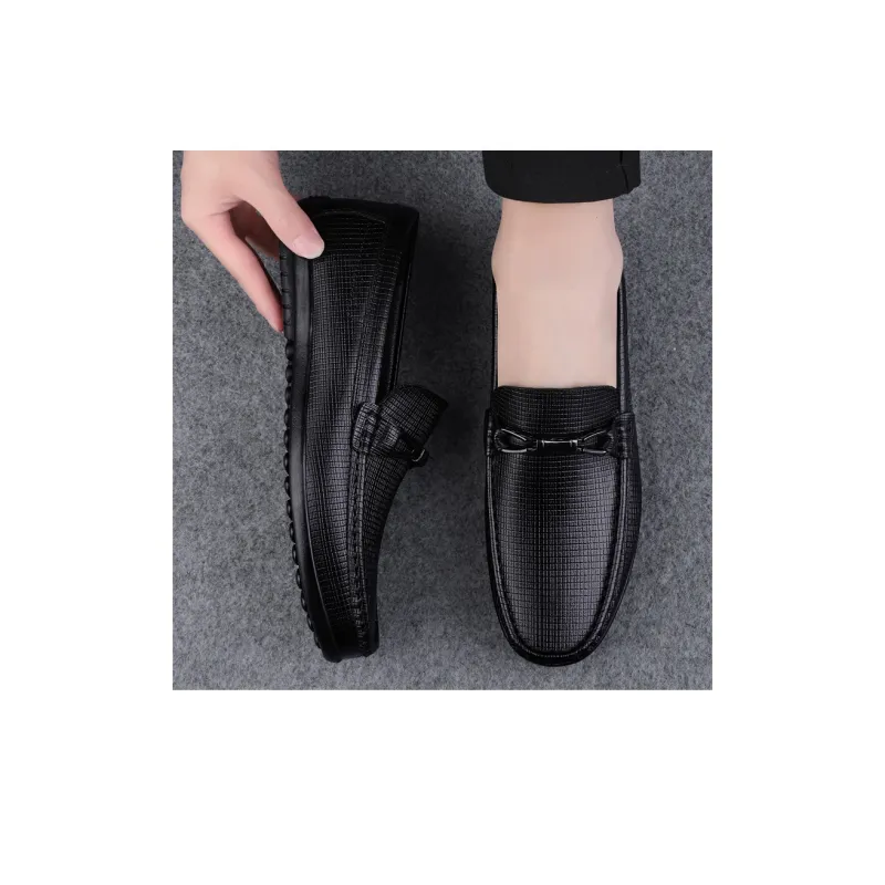 Bull charm Gommino Loafers Men White-4