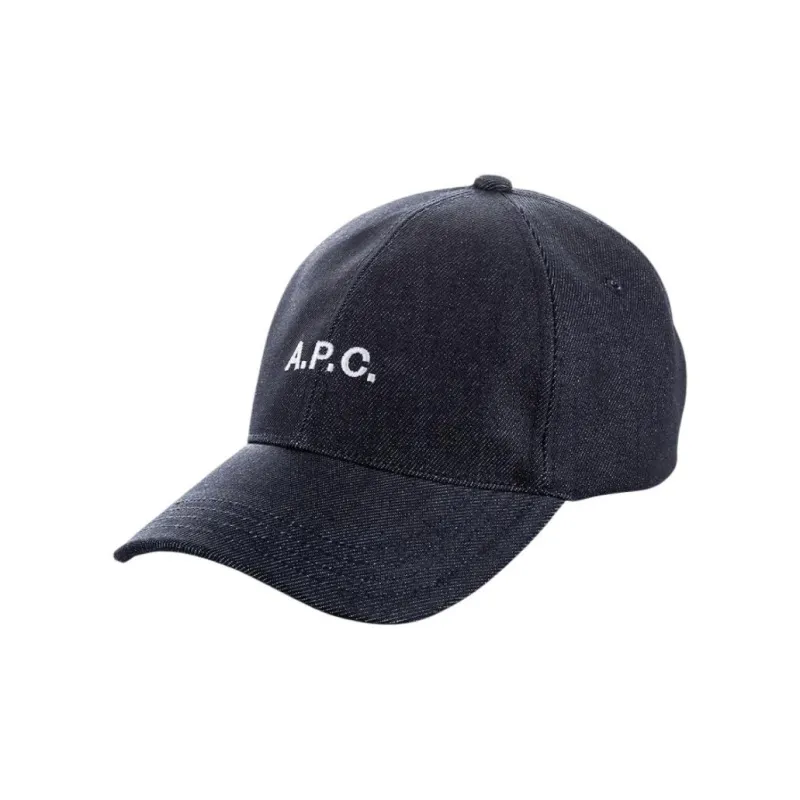 A.P.C Charlie Denim Baseball Cap-4