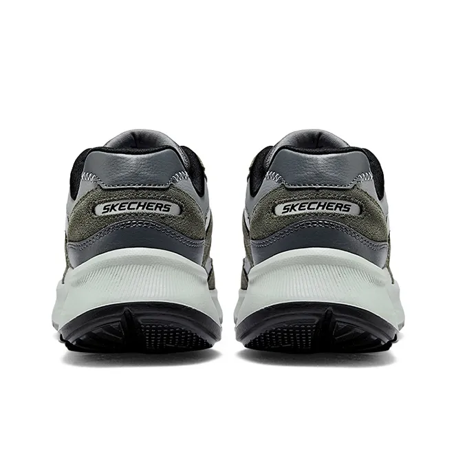 Skechers Shock Absorbers With Slip Resistant And Abrasion Resistant Properties Mid Top Running Shoes Men's Charcoal-4