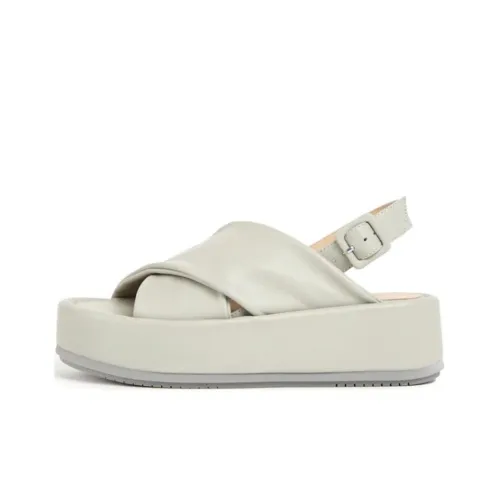 Paloma Barceló Basima Strap Sandals 4cm Women's Gray Green