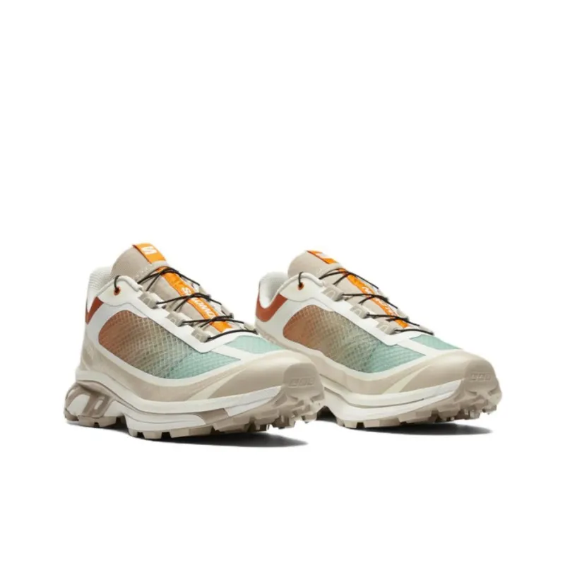 SALOMON XT-6 FT Anti-Slip Wear-Resistant Low-Top Running Shoes Unisex White Brown-1