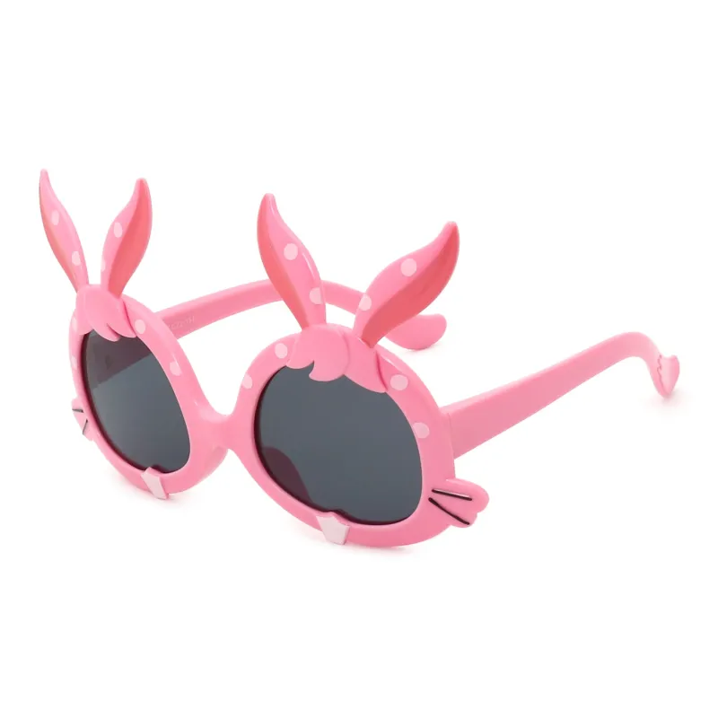 Pair Ponyo Irregular Shape Sunglasses Kids' Pink-0