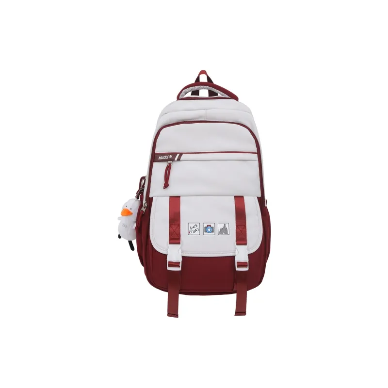 Parker Bear Nylon Students All Versatile Elegant Style Unisex Khaki/Pink/Orange/Purple/Red-8
