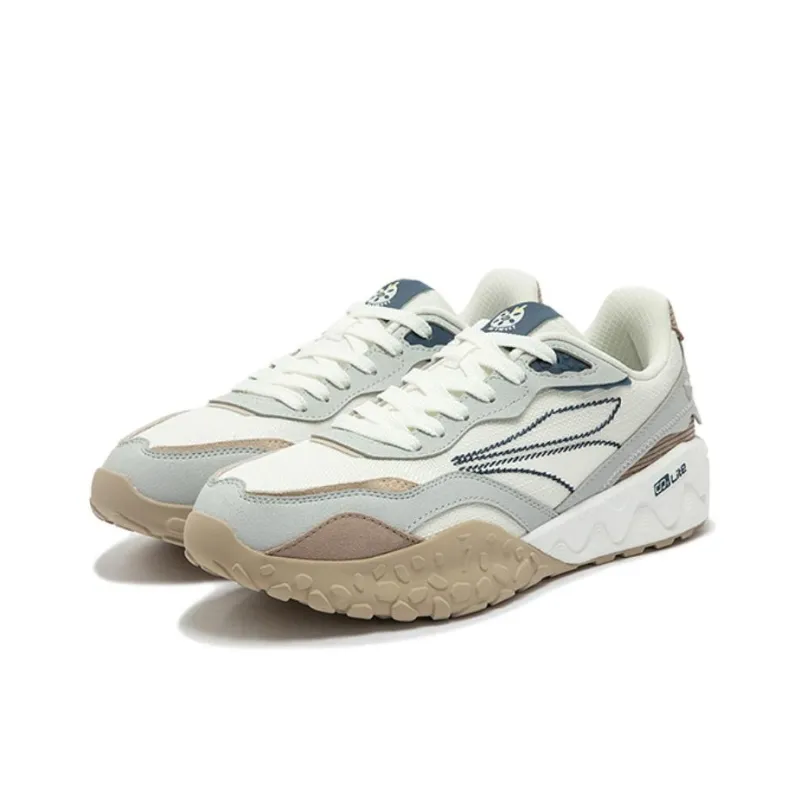 361° Crunchy Biscuit 2 Anti Slip Wear Resistant Low Top Chunky Sneakers Women's Feather White Photon Gray-1
