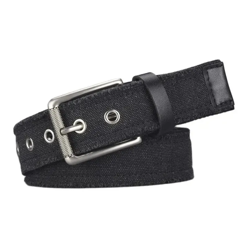 Mulinsen Korean Style Commute Pants With Decorative Belt Loop Canvas Belt Unisex 3.8CM-2