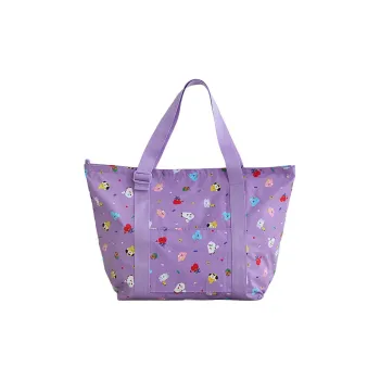 LINE FRIENDS BT21 Polyester Handbag Women's Purple