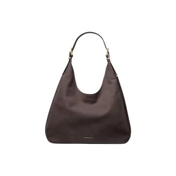 MICHAEL KORS Nolita Cow Leather Handbag Shoulder Bag Large Size Women's Chocolate