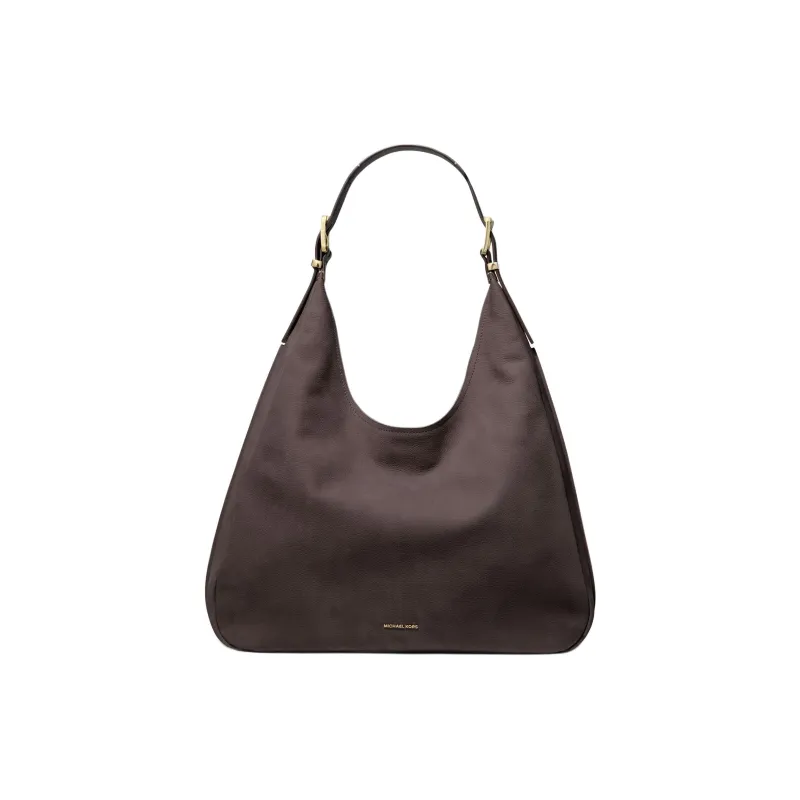 MICHAEL KORS Nolita Cow Leather Handbag Shoulder Bag Large Size Women's Chocolate-0