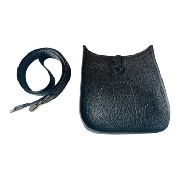 HERMES Evelyne Clemence Calfskin Evelyn Crossbody Bag, Shoulder Bag Mini Women's 89 Noir Black
