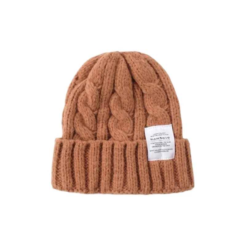 DZP Plush Yarn Beanies Unisex Multicolor-5