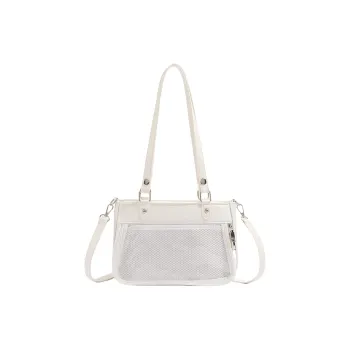HACIN Artificial Leather Portable Crossbody Bag Shoulder Bag Regular Women's White