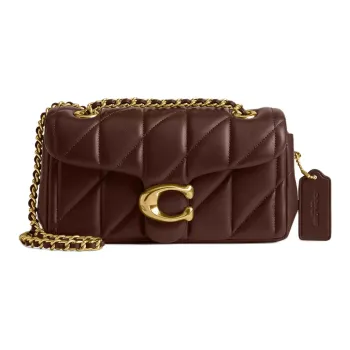 COACH Tabby Nappa Leather Crossbody Bag Shoulder Bag Small Size Women's Maple