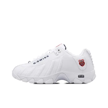 KSWISS ST329 Abrasion Resistant Low Top Tennis Shoes Men's White
