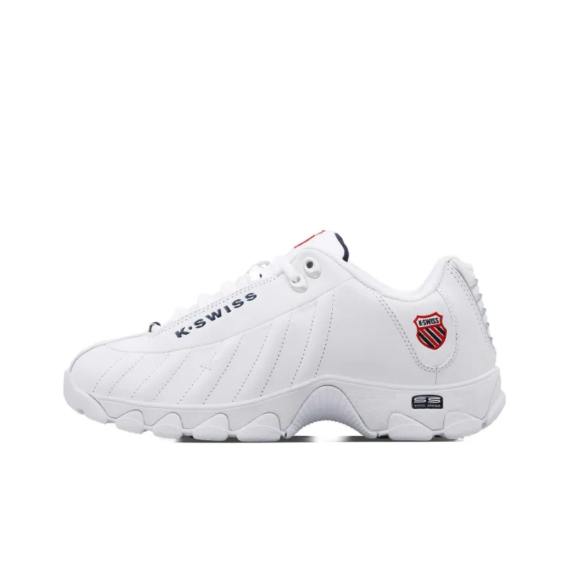 KSWISS ST329 Abrasion Resistant Low Top Tennis Shoes Men's White-0
