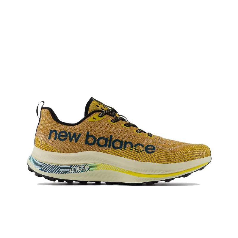 New Balance NB FuelCell SuperComp Trail Anti Slip Wear Resistant Low Top Running Shoes Men's Yellow-1