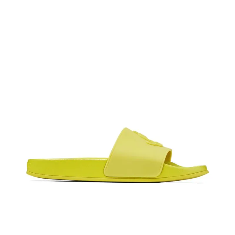 Jimmy Choo Rubber Sole Slip Resistant Slide Slippers Women's Lime-1