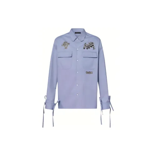 LOUIS VUITTON New Quarterly Products Of LV Shirts Men Purple