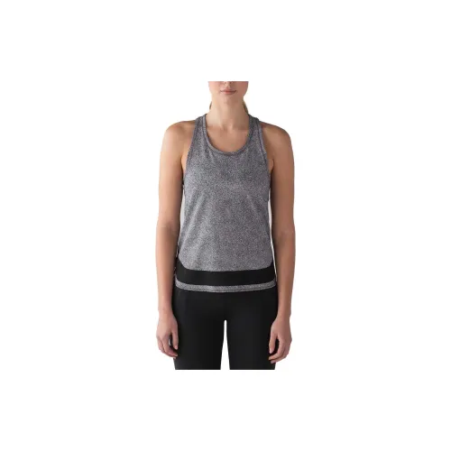 Lululemon Sleeveless Sports Shirts Women's Black/White Print