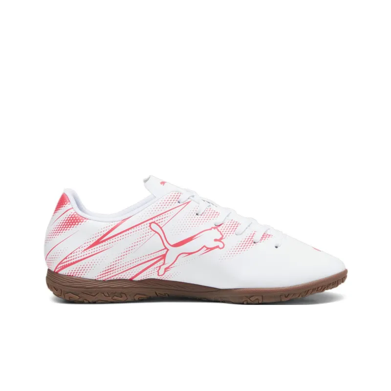 PUMA INDOOR Indoor Anti-Slip Wear-Resistant Soccer Shoes Men's White Red-1