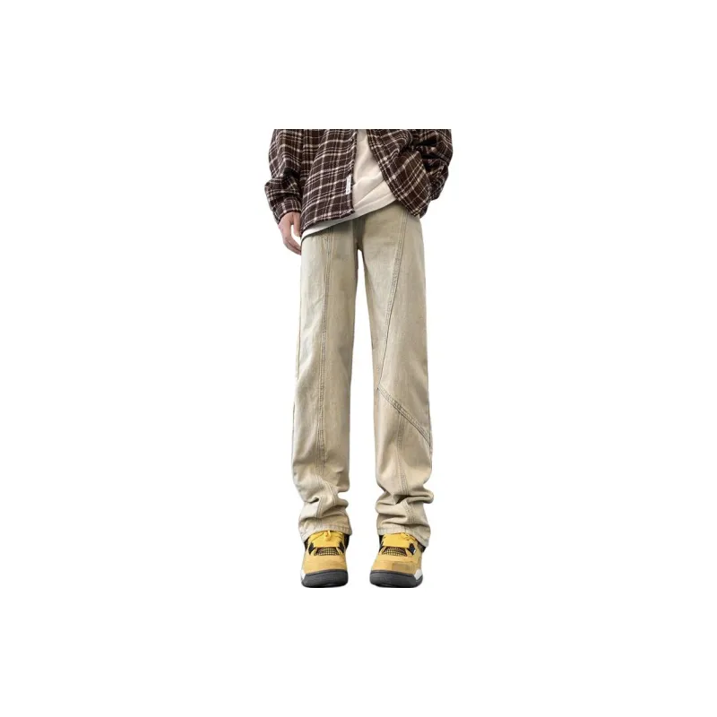 Concubine Zhu Jeans Unisex Yellow Mud-2