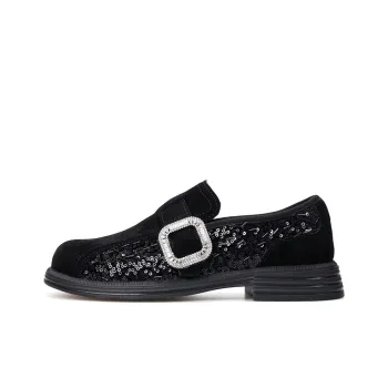 Joy&Mario Loafers Women's Black/Gray/Gold