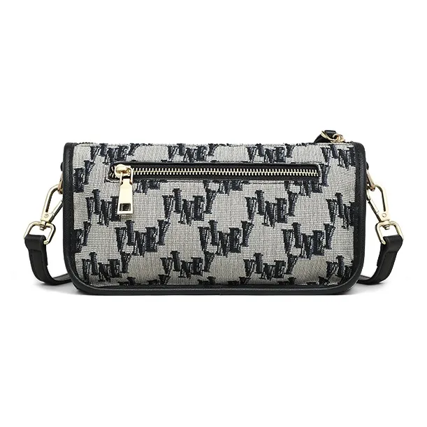 VINEY Fabric Shoulder Bag Trumpets Women's Extreme Night Black-4