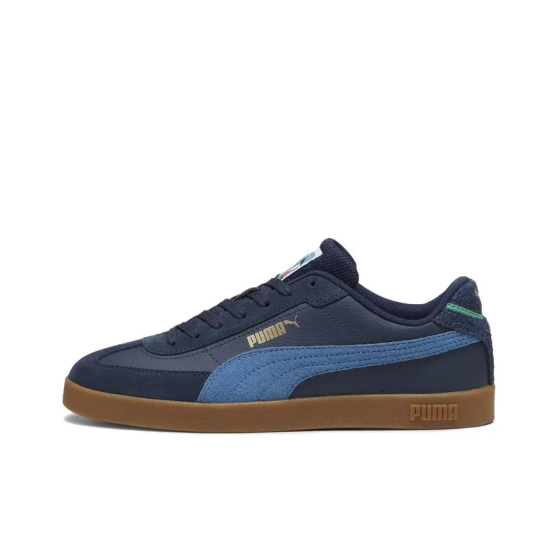 PUMA Club Anti Slip Wear Resistant Low Top Skateboard Shoes Men's Blue-0