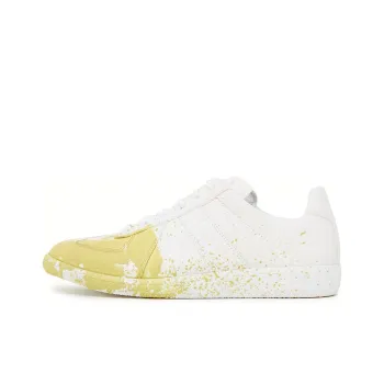 Maison Margiela Replica Low Top Stylish Skateboarding Shoes Women's White Yellow