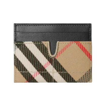 Burberry Polyester Card Holder Women's Sand