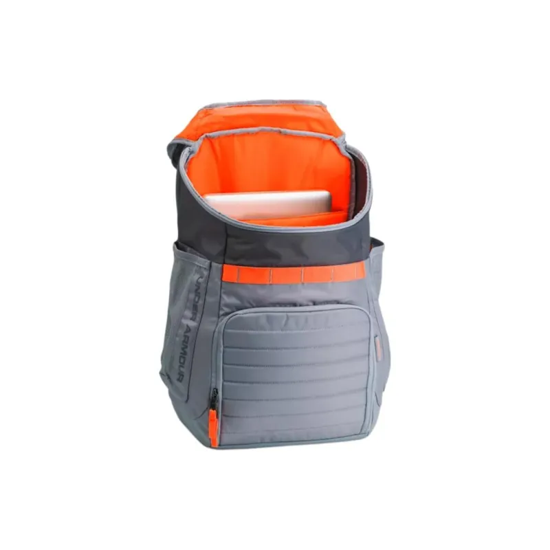 Under Armour Polyester Backpack Regular Unisex Light Gray-2