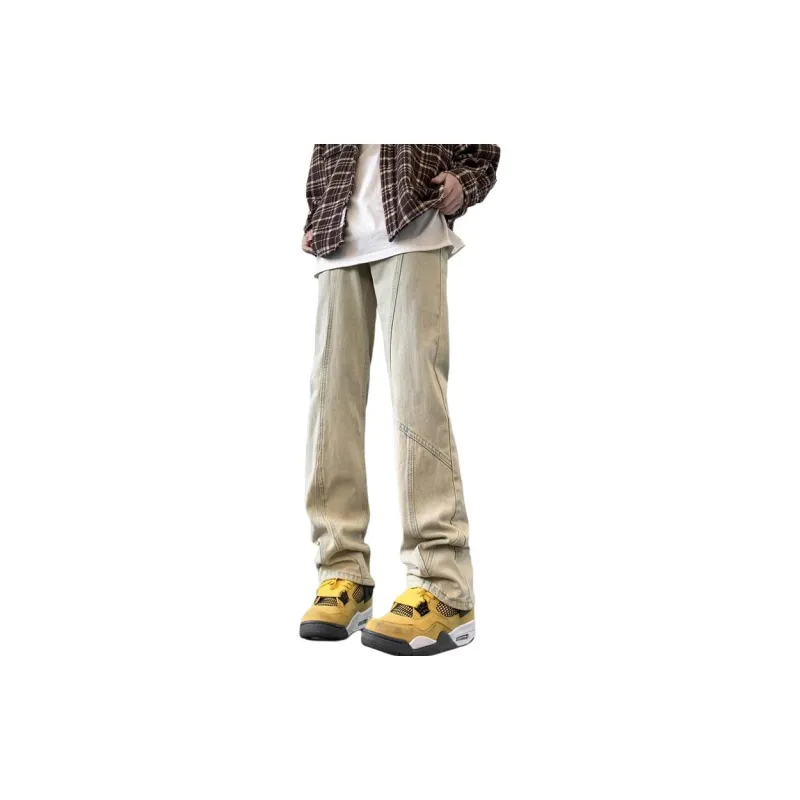 Concubine Zhu Jeans Unisex Yellow Mud-1