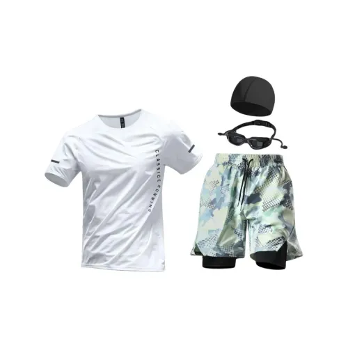 Yalu Preferred Swimming Sets Polyester + Nylon + Spandex Swimming Pool Hot Spring Beach Resort Home Men's