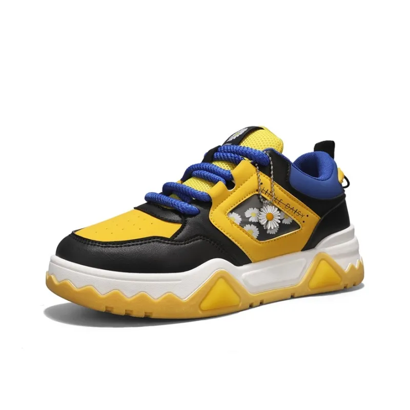 Little Daisy Small Daisy Height Increasing Abrasion Resistant Breathable Slip Resistant Low Top Skateboard Shoes Men's-2