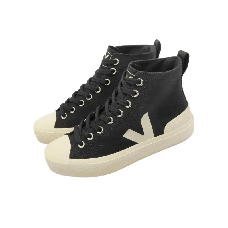 Adidas Anti-Slip And Wear-Resistant Breathable High-Top Canvas Shoes Women's Black-2