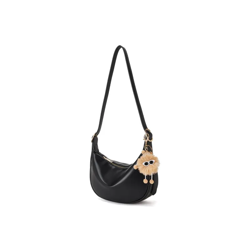 BOSTANTEN PU Shoulder Bag Regular Women's Black/Brown/Ecru-11