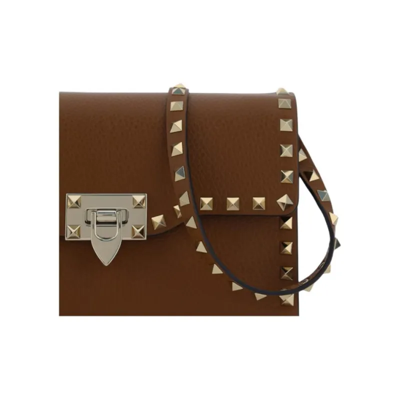 Valentino Garavani Rockstud Foldover Top Small Shoulder Bag-2