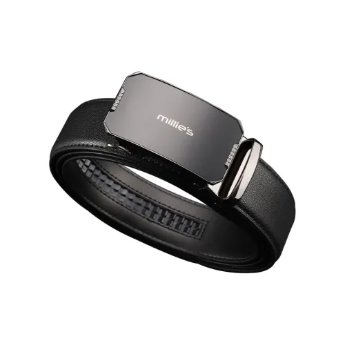 MILLIE'S Automatic Buckle Genuine Leather Men's Belt Business Leather Belts Men's Width  3.5cm