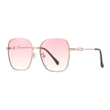 Gold Frame with Gradient Pink Lens