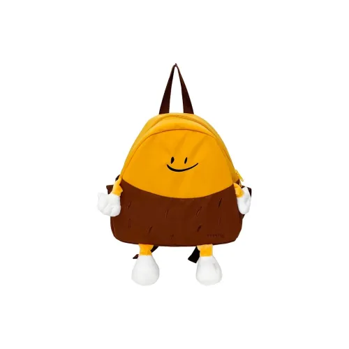 Parker Bear Nylon Backpack Unisex Yellow