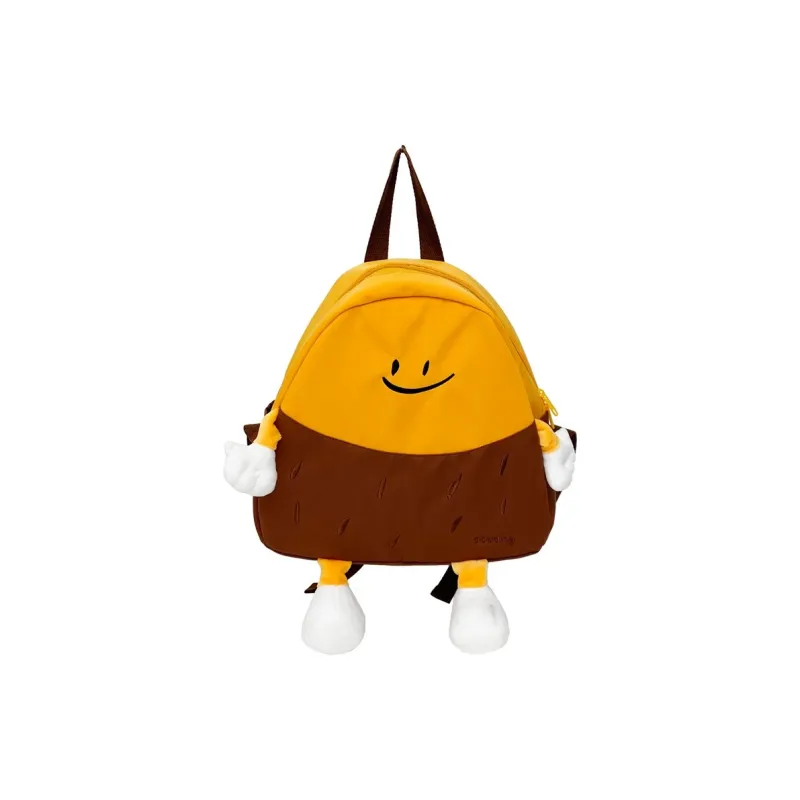 Parker Bear Nylon Backpack Unisex Yellow-0