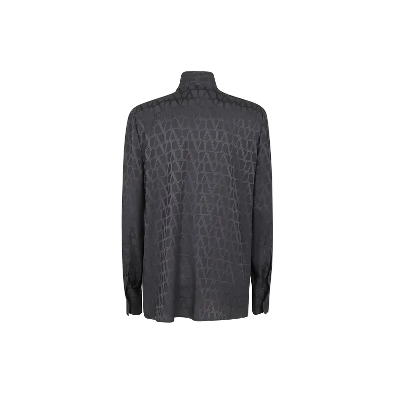 Valentino Toile Iconographe Jacquard Long Sleeved Blouse-1