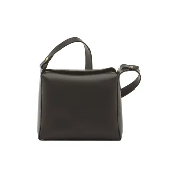Il Bisonte Tanned Cow Leather Crossbody Bag Shoulder Bag Women's Black