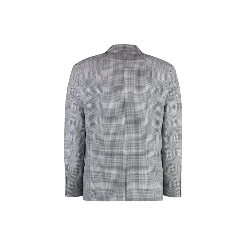 HUGO BOSS Tartan Checked Double Breasted Blazer-1