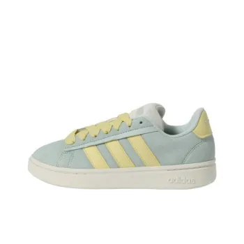 Adidas GRAND COURT ALPHA Anti Slip Wear Resistant Low Top Skateboard Shoes Women's Light Green
