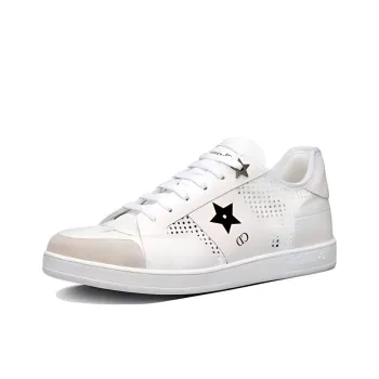 DIOR Star Platform Shoes Low Top Skateboard Shoes Women's White