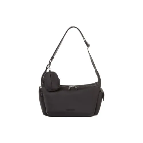 SAMSONITE Nylon Blend Polyester Crossbody Bag Shoulder Bag Women's Black