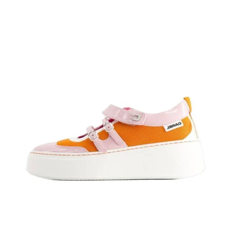 Carel Low Top Skateboard Shoes Women's Orange-0
